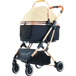 BNDC Pet Stroller 106 For Cats & Dogs (Khaki) dog harness dog training collar dog safety vest dog seatbelt dog ID tag