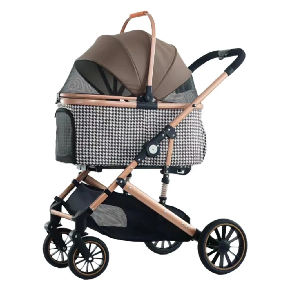 BNDC Pet Stroller 303L For Cats & Dogs (Coffee) dog harness dog training collar dog safety vest dog seatbelt dog ID tag