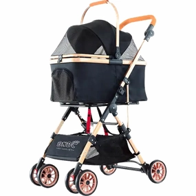BNDC Pet Stroller 103 For Cats & Dogs (Black) cat accessories cat collar cat harness cat backpack cat ID tag