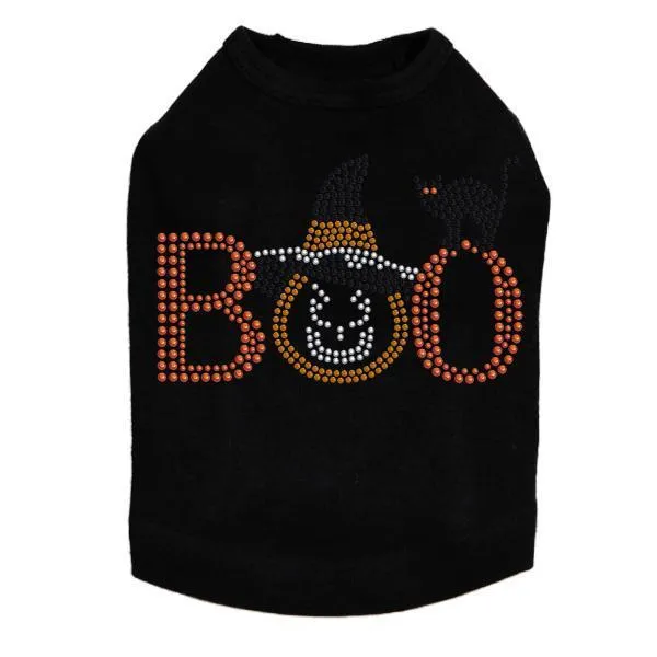 Boo Hat And Cat Rhinestone Dog Tank treats for dogs dog biscuits dog reward treats organic dog snacks natural dog biscuits