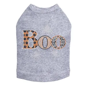Boo With Silver Spiders Rhinestone Dog Tank treats for dogs dog biscuits dog reward treats organic dog snacks natural dog biscuits