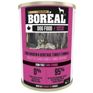 Boreal Cobb Chicken & Heritage Turkey Grain Free Canned Dog Food 369g dog supplies dog food toys accessories dog bed