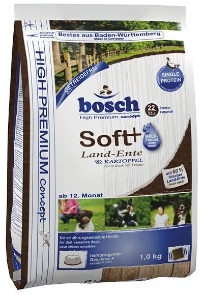 Bosch High Premium Grain Free Soft  Farm Duck & Potato Dry Dog Food 1kg dog supplies dog food toys accessories dog bed