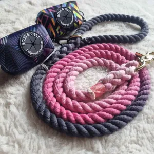 Boss & Olly Hand-Dyed Cotton Rope Dog Leash (Pink) (Made To Order) puppy food dog jerky treats dog dental treats dog chicken strips organic dog food
