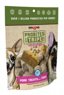 Boss Dog Probites Freeze-Dried Raw Pork Tripe Dog Treat 3oz Bag goat vitamins sheep health poultry medicine livestock supplement animal wellness