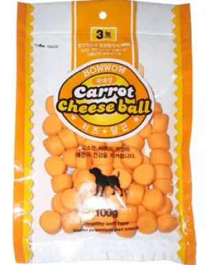 Bow Wow Carrot Cheese Ball Dog Treat 100g chicken fence goat pen animal fencing electric fencing portable livestock fence