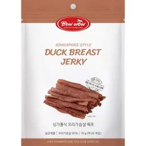 Bow Wow Singapore Style Duck Breast Jerky Dog Treats 70g dog supplies dog food toys accessories dog bed