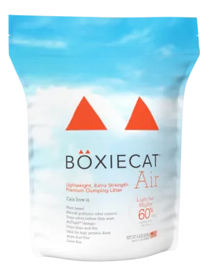 Boxiecat Air Lightweight - Extra Strength - Premium Clumping Cat Litter cat toys interactive cat toys cat teaser wand cat balls cat laser pointer