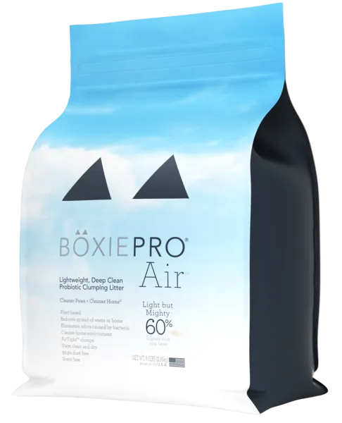 BoxiePro Air Lightweight Deep Clean Probiotic Clumping Cat Litter
