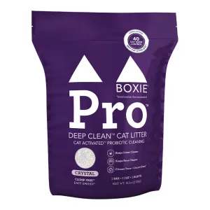 BoxiePro Crystal Deep Clean Probiotic Clay Cat Litter cat toys interactive cat toys cat teaser wand cat balls cat laser pointer