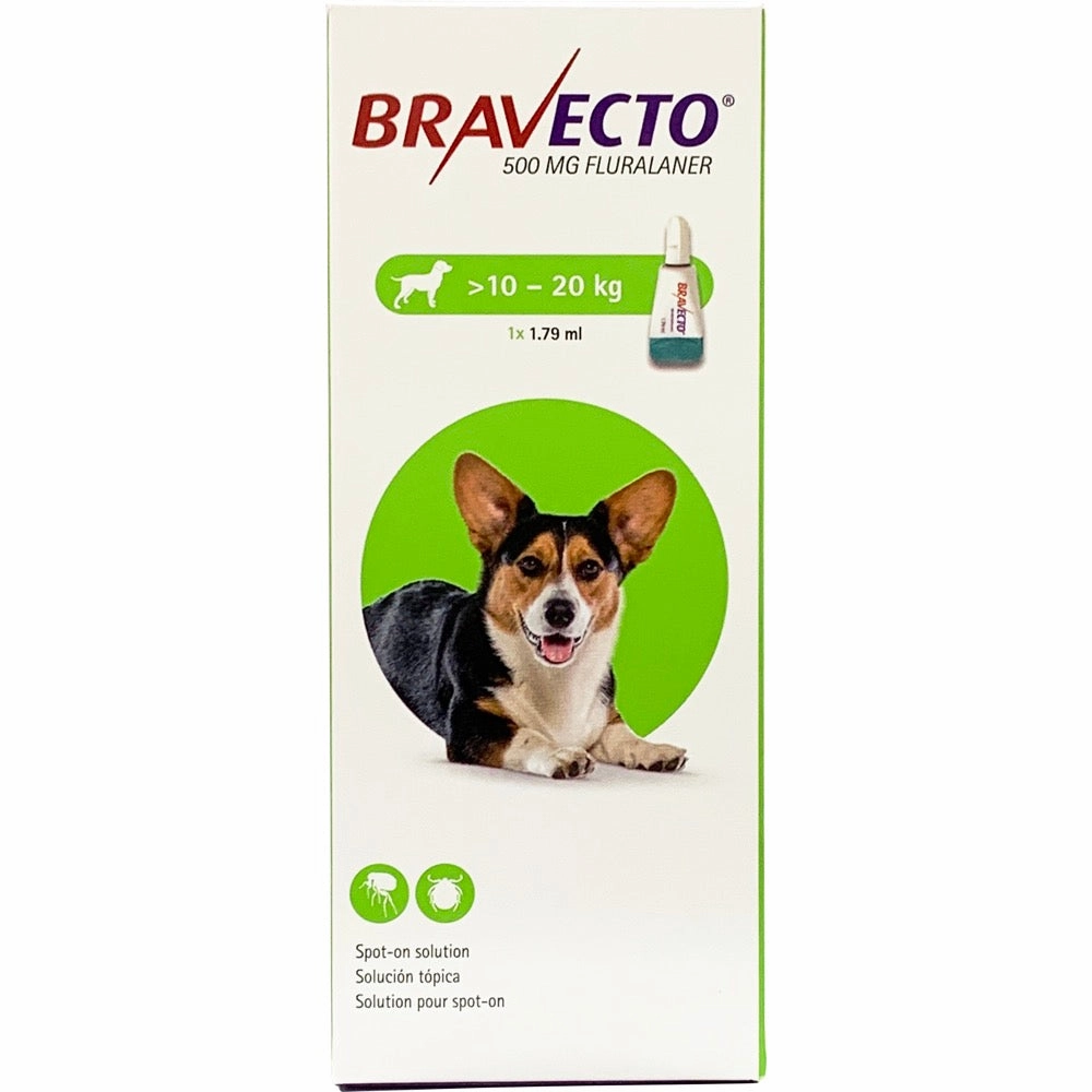 Bravecto Flea & Tick Spot On Solution For Medium Dogs (10kg - 20kg) 1ct plush dog toy soft chew toy squeaky plush pillow toy stuffed dog toy