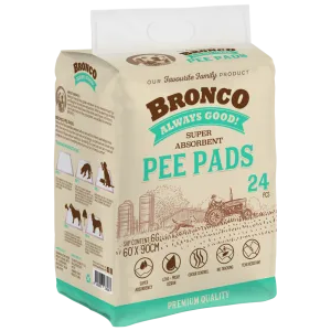 Bronco Super Absorbent Pee Pads 24pcs (60 x 90cm) dog training treats training clicker crate training set travel bowl portable water bottle