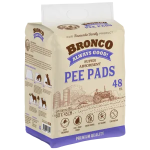 Bronco Super Absorbent Pee Pads 48pcs (60 x 45cm) dog training treats training clicker crate training set travel bowl portable water bottle