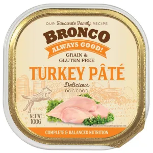 Bronco Turkey Pate Adult Grain-Free Tray Dog Food 100g dog toys interactive dog toy plush dog toy dog rope toy squeaky toy