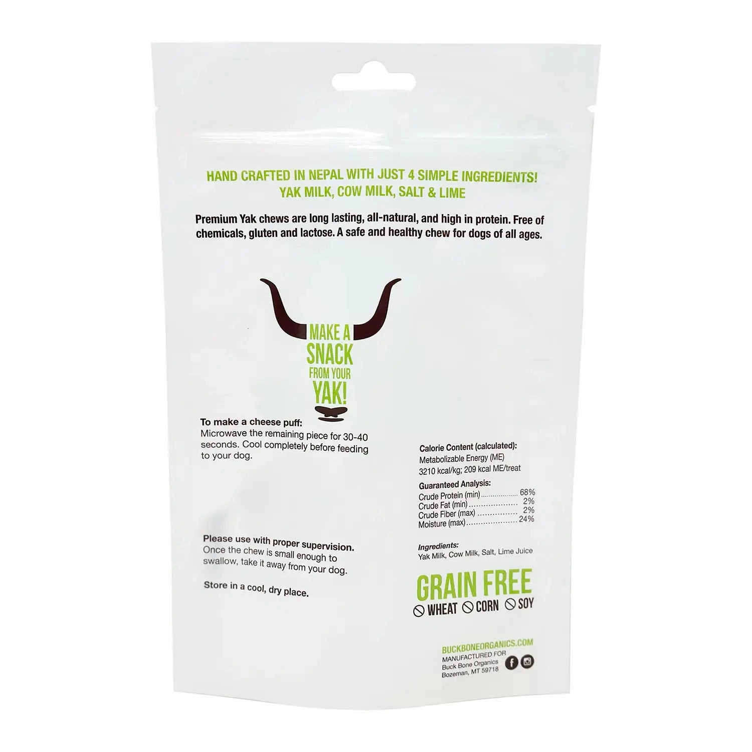 Buck Bone Organics Yak Chew