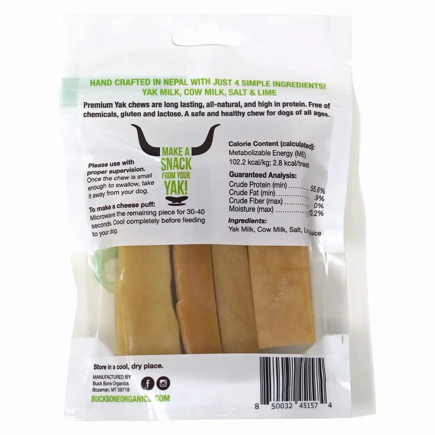 Buck Bone Organics Yak Chew