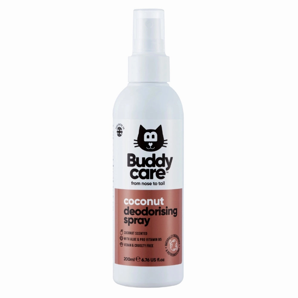 Buddycare Coconut Cat Deodorising Spray 200ml pet health pet wellness pet pain relief pet probiotic pet calming