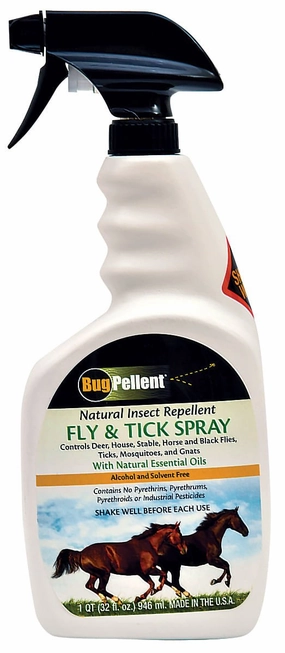 BugPellent Fly & Tick Spray, 32 oz pet shampoo pet brush pet wipes pet scissors pets comb
