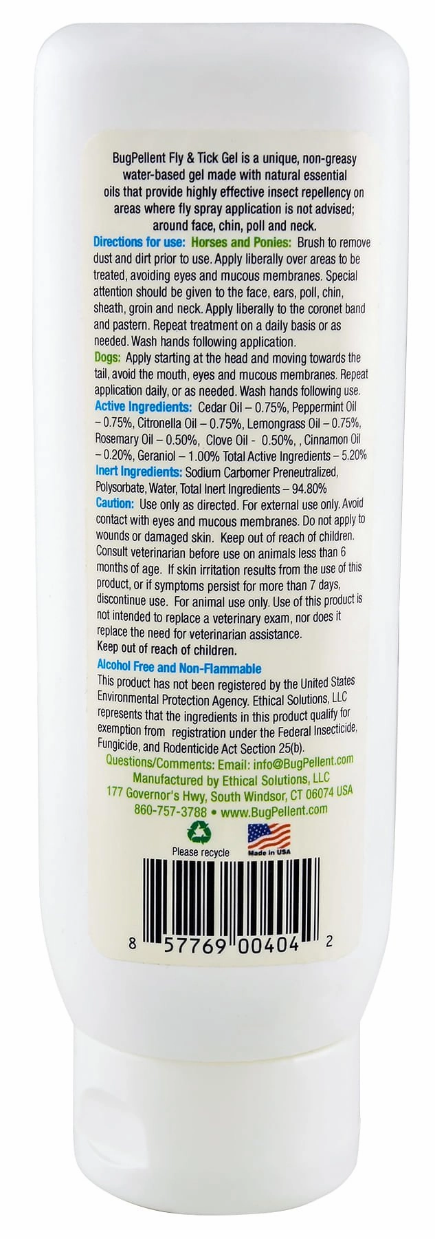 BugPellent Natural Fly & Tick Gel