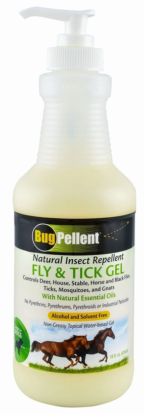 BugPellent Natural Fly & Tick Gel pet shampoo pet brush pet wipes pet scissors pets comb