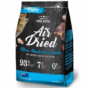 'BUNDLE DEAL': Absolute Holistic Air Dried Mackerel & Lamb Dog Food 1kg dog grooming shampoo collar crate feeding supplies