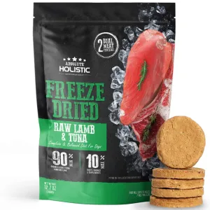 'BUNDLE DEAL': Absolute Holistic Patties Lamb & Tuna Grain-Free Freeze-Dried Dog Food 12.7oz dog supplies dog food toys accessories dog bed