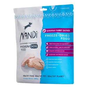 BUNDLE DEAL (Exp 22Nov24): Nandi Savannah Rabbit Entree Grain-Free Freeze-Dried Dog Food 400g horse supplement horse vitamins animal probiotics livestock digestive aid horse immune booster