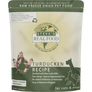 'BUNDLE DEAL FREE FD TREATS': Steve's Real Food Turducken Grain-Free Freeze-Dried Raw Food For Cats & Dogs 20oz fly trap horse fly spray poultry fly control fly repellent farm fly solution