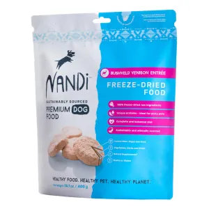 BUNDLE DEAL: Nandi Bushveld Venison Entree Grain-Free Freeze-Dried Dog Food 400g horse supplement horse vitamins animal probiotics livestock digestive aid horse immune booster