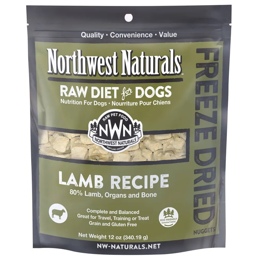 'BUNDLE DEAL': Northwest Naturals Lamb Freeze Dried Raw Diet Dog Food horse supplement horse vitamins animal probiotics livestock digestive aid horse immune booster