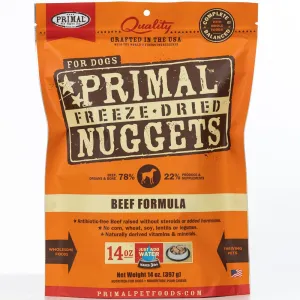 'BUNDLE DEAL': Primal Beef Formula Grain-Free Freeze-Dried Dog Food 14oz horse supplement horse vitamins animal probiotics livestock digestive aid horse immune booster