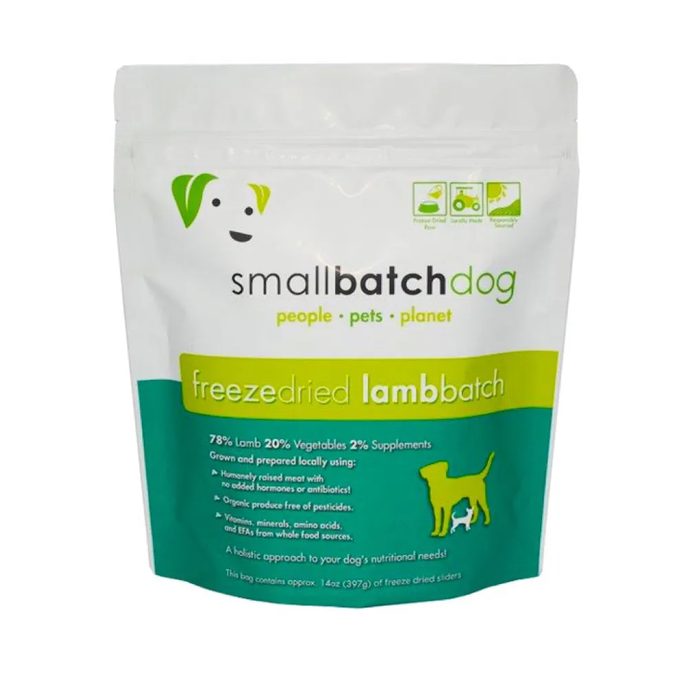 'BUNDLE DEAL': Smallbatch Lamb Batch Sliders Freeze Dried Dog Food 14oz horse supplement horse vitamins animal probiotics livestock digestive aid horse immune booster