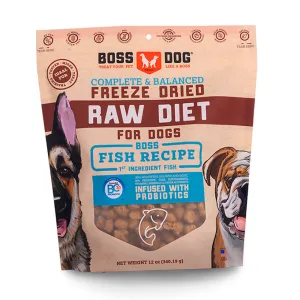 'BUNDLE DEAL w FREE FD TREATS': Boss Dog Fish Grain-Free Freeze-Dried Raw Dog Food 12oz dog grooming shampoo collar crate feeding supplies