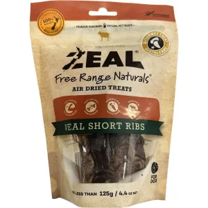 'BUNDLE DEAL': Zeal Free Range Naturals Veal Short Ribs Air-Dried Dog Treats 125g dog grooming shampoo collar crate feeding supplies