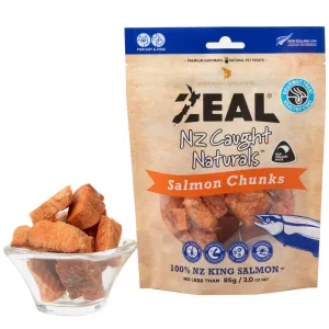 'BUNDLE DEAL': Zeal Wild Caught Naturals Salmon Chunks Grain-Free Treats For Cats & Dogs 85g dog grooming shampoo collar crate feeding supplies