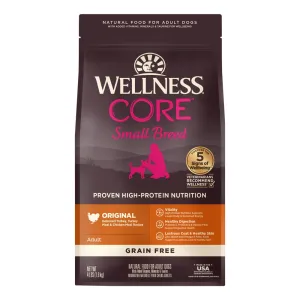'BUNDLE DEAL/FREE FD TREATS': Wellness CORE Grain-Free Small Breed Adult Formula Dry Dog Food dog grooming shampoo collar crate feeding supplies