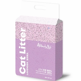 BUNDLE DEAL: Altimate Pet Lavender Tofu & Bentonite Clumping Cat Litter 6L kitten supplies kitten toys kitten food kitten litter box kitten bed