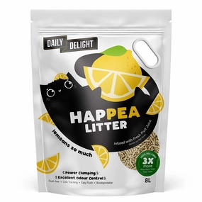 BUNDLE DEAL: Daily Delight Happea Lemeans so Much (Lemon) Clumping Cat Litter 8L kitten supplies kitten toys kitten food kitten litter box kitten bed