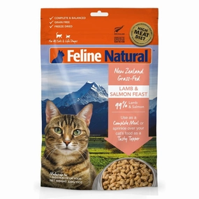 BUNDLE DEAL: Feline Natural Lamb & Salmon Feast Freeze Dried Raw Cat Food pet health pet wellness pet pain relief pet probiotic pet calming