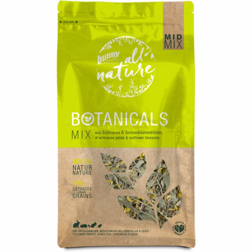 Bunny Nature Botanicals Mid Mix Echinacea Petals & Sunflower Blossoms 140g cat vitamins cat digestive aid cat immune support cat joint supplement cat skin supplement