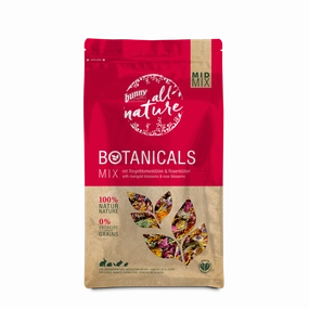 Bunny Nature Botanicals Mid Mix Marigold & Rose Blossoms 130g cat vitamins cat digestive aid cat immune support cat joint supplement cat skin supplement