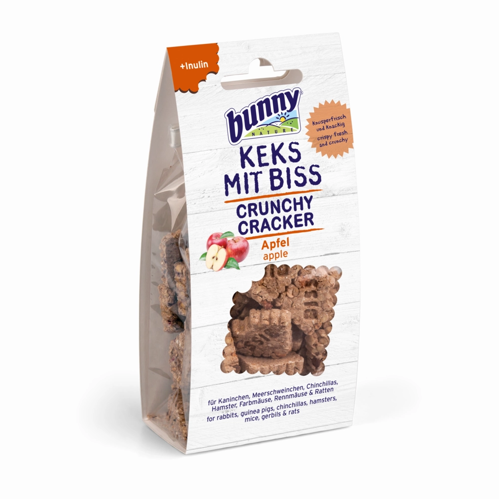 Bunny Nature Crunchy Cracker Apple 50g puppy starter kit puppy crate puppy collar puppy pee pad puppy food