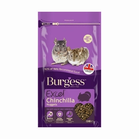 Burgess Excel Chinchilla Nuggets 1.5kg hamster food guinea pig food rabbit hay rodent treats mouse food
