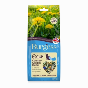 Burgess Excel Country Garden Herbs 120g dog water fountain slow feeder automatic dog feeder gravity feeder dog food dispenser