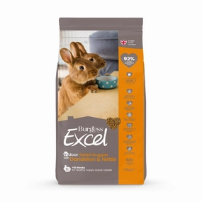 Burgess Excel Indoor Rabbit Adult Nuggets 1.5kg hamster food guinea pig food rabbit hay rodent treats mouse food