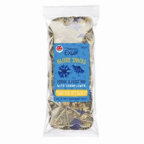 Burgess Excel Nature Snacks Forage & Feast Bar with Cornflower 60g dog water fountain slow feeder automatic dog feeder gravity feeder dog food dispenser