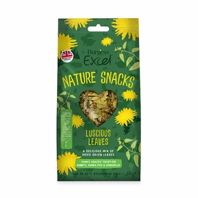 Burgess Excel Nature Snacks Luscious Leaves 60g puppy starter kit puppy crate puppy collar puppy pee pad puppy food