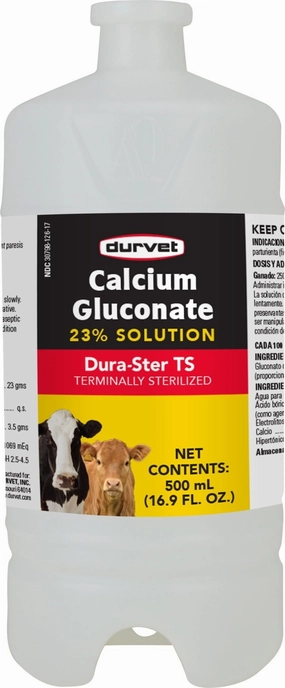 Calcium Gluconate 23%, 500 ml sheep feed sheep mineral sheep hay sheep pellets sheep salt block