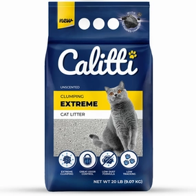 Calitti Extreme Clumping Cat Litter, 20 lbs cat beds cat scratching post cat shampoo cat tunnel cat brush