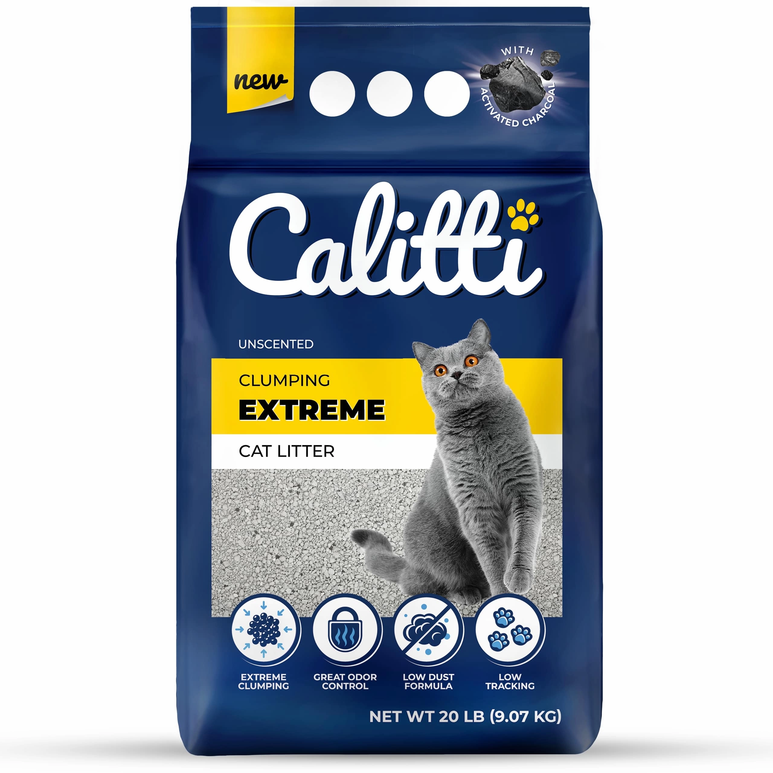 Calitti Extreme Clumping Cat Litter, 20 lbs cat beds cat scratching post cat shampoo cat tunnel cat brush